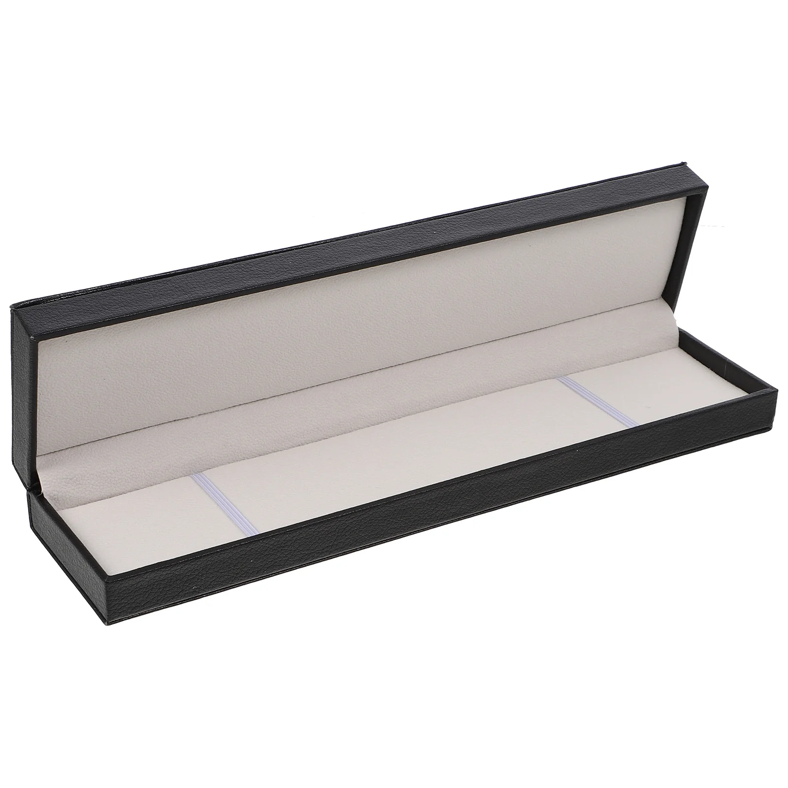 Elegant PU Watch Box Organizer for Most Watch Sizes Styles with Neat Fixation Position Rectangular Bracelet Box
