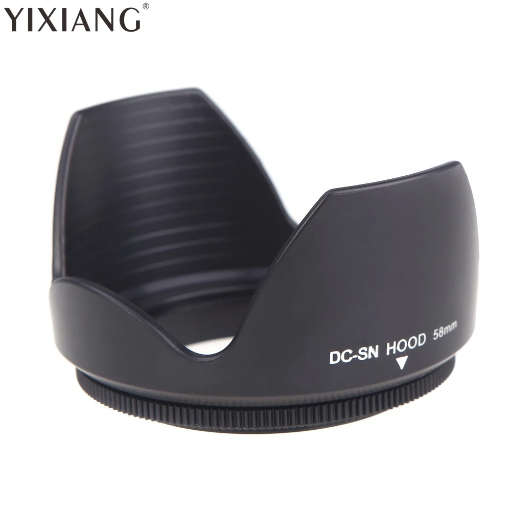 DC-SN HOOD 58mm Screw Mount Flower Crown Camera Lens Hood Petal Shape for Canon Nikon Tamron Sigma Sony 58mm Lens