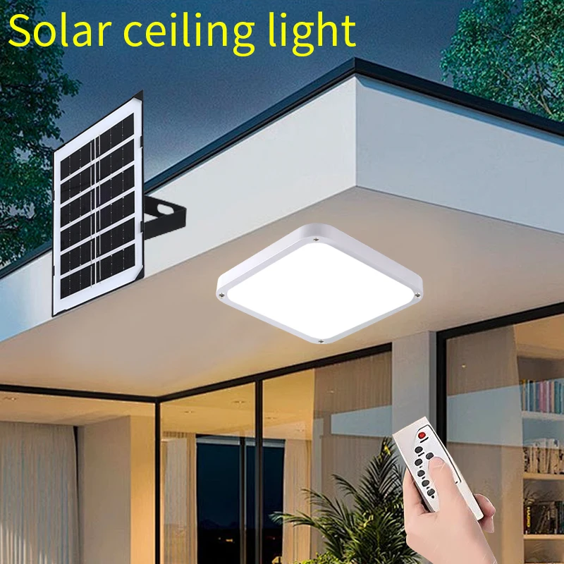 Imagem -02 - Luzes de Teto Solares Poderosas Home Light com Painel Solar Remoto Linhas de 5m Luz do Corredor Iluminação para Decoração