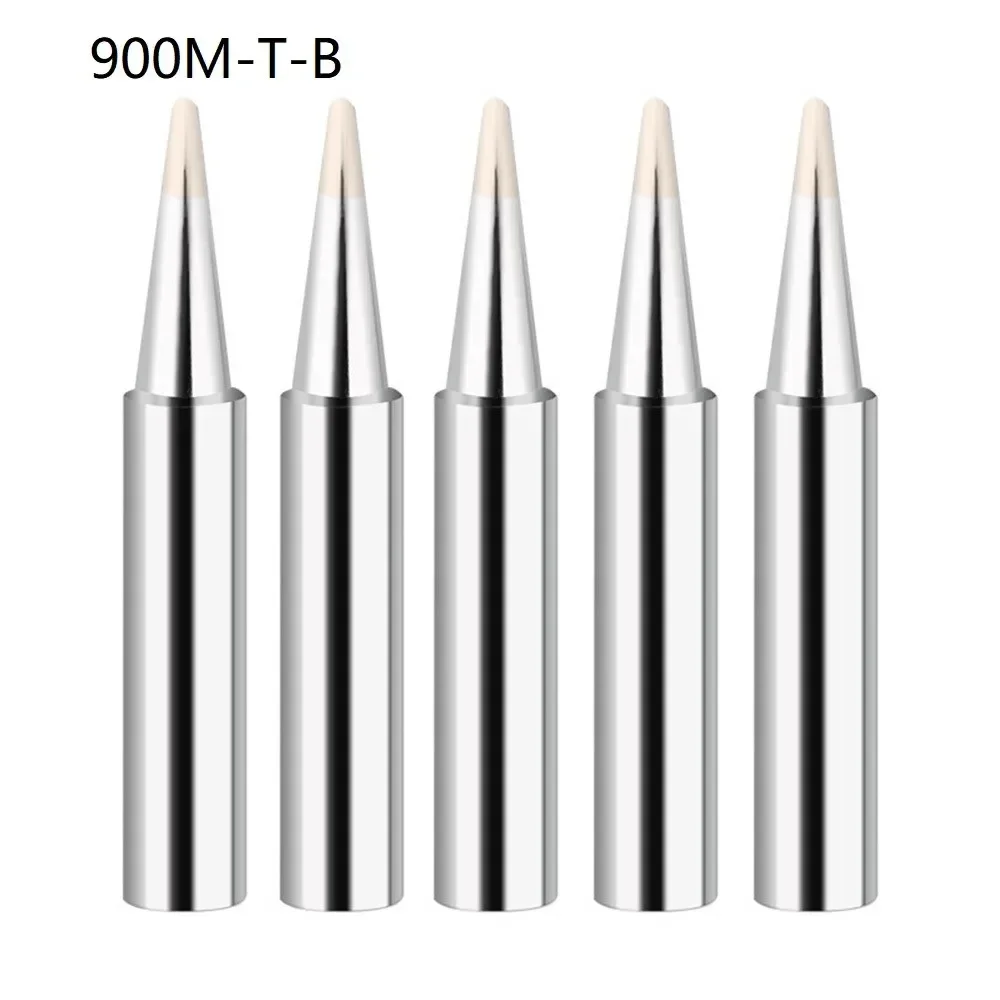 5pcs 900M-T Pure Copper Copper Soldering Iron Tips Lead-Free Welding Solder Tip 933.907.951 900M-T-IS 900M-T-1.6D 900M-T-4C