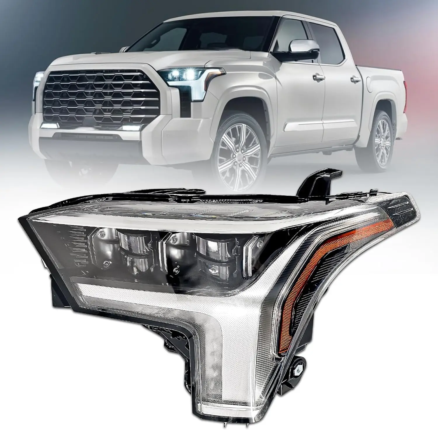 

LED Headlight w/Auto Leveling Fits For 2022-2023 Toyota Tundra 3.4L V6 Headlamp