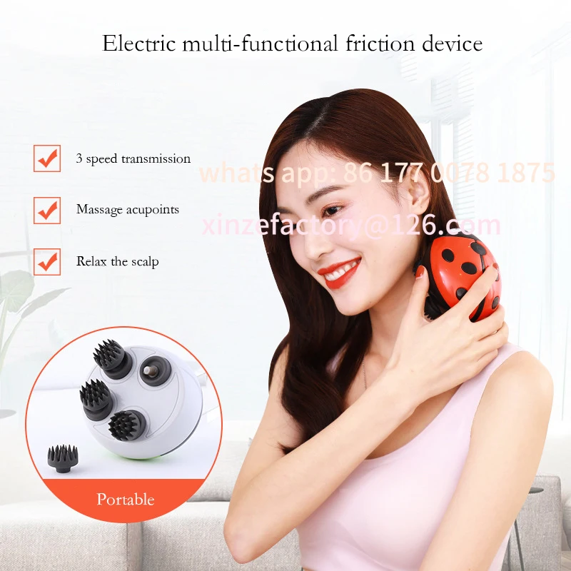 

Новая настраиваемая 3D-массажная машина для головы с вибрационным массажем кожи головы