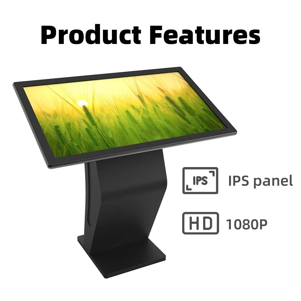 43 Inch Windows Desktop Touch Screen Kiosk All in One Interactive Display for Exhibition