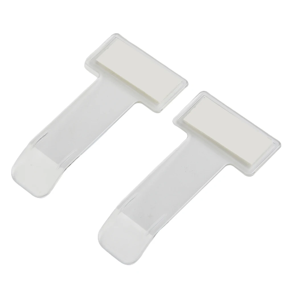 الزجاج الأمامي سيارة وقوف السيارات تذكرة 2 قطعة اكسسوارات 2 قطعة تذكرة وقوف السيارات كليب البلاستيك حامل التذاكر كليب 7.4X3.95X0.1 سنتيمتر