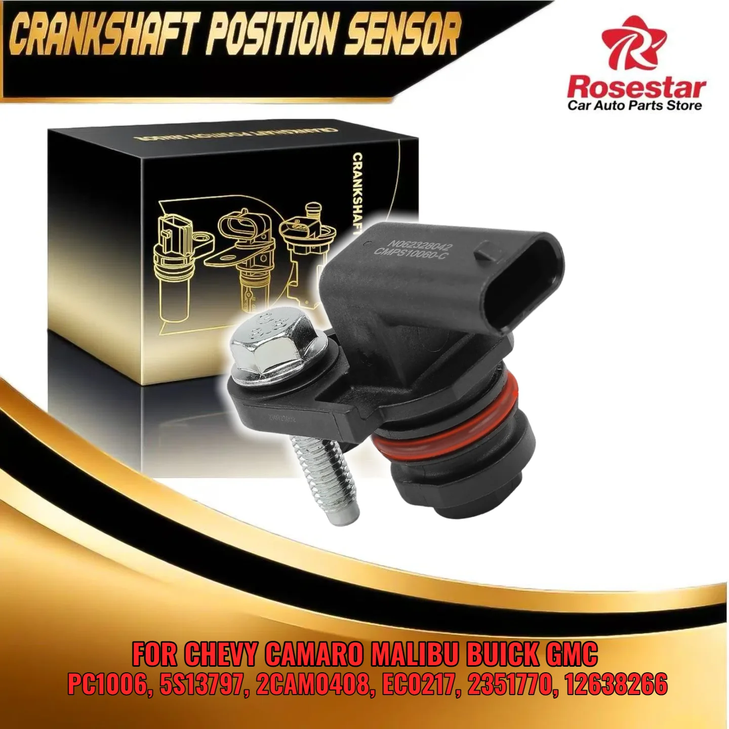 

EC0217 New Camshaft Position Sensor fits Chevy Camaro Equinox Malibu GMC Cadillac Buick 2351770 12638266