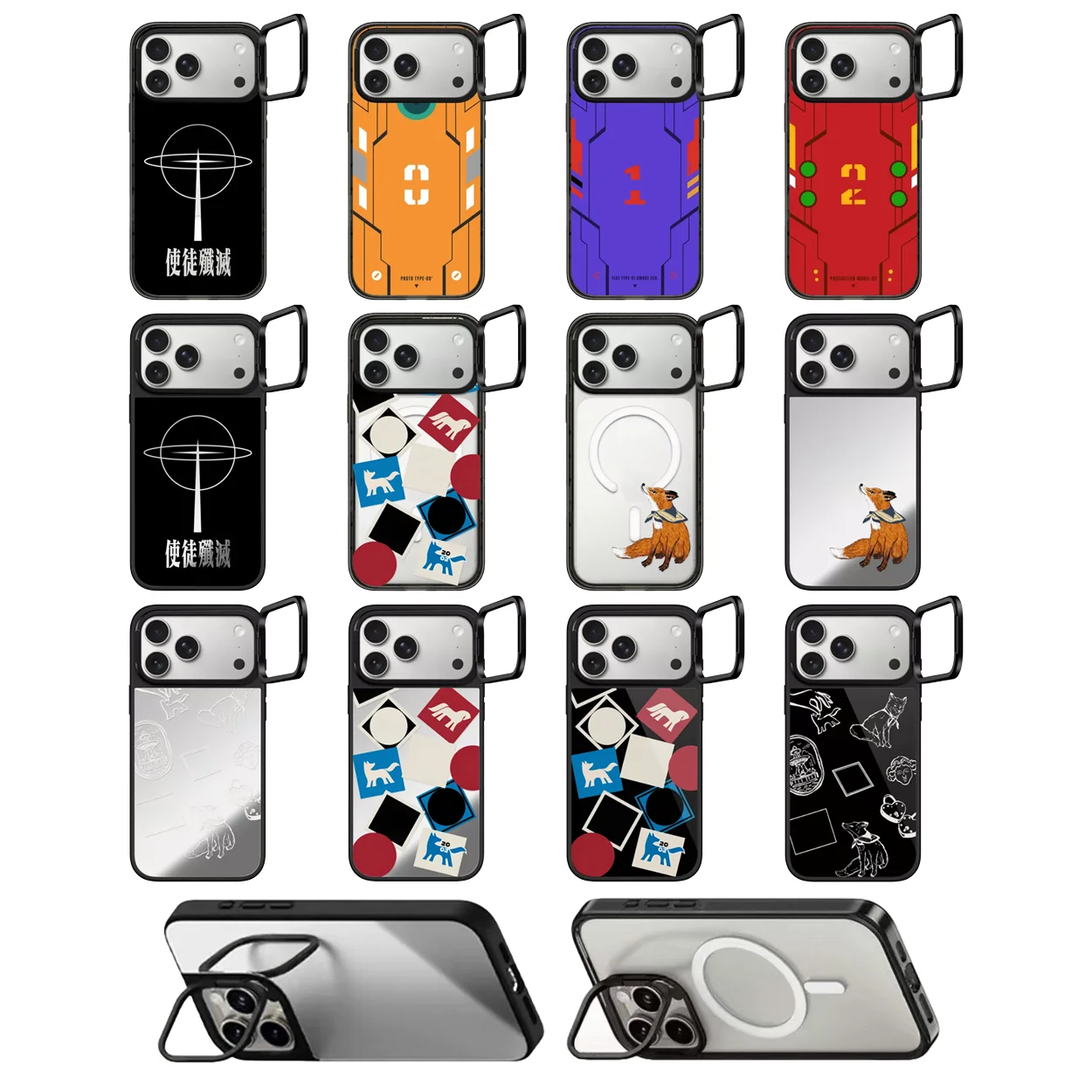 607019 Camera Ring Stand Acrylic / Mirror Magnetic Cover for IPhone 12 13 14 15 16 17 Pro Max Case for IPhone 17Pro