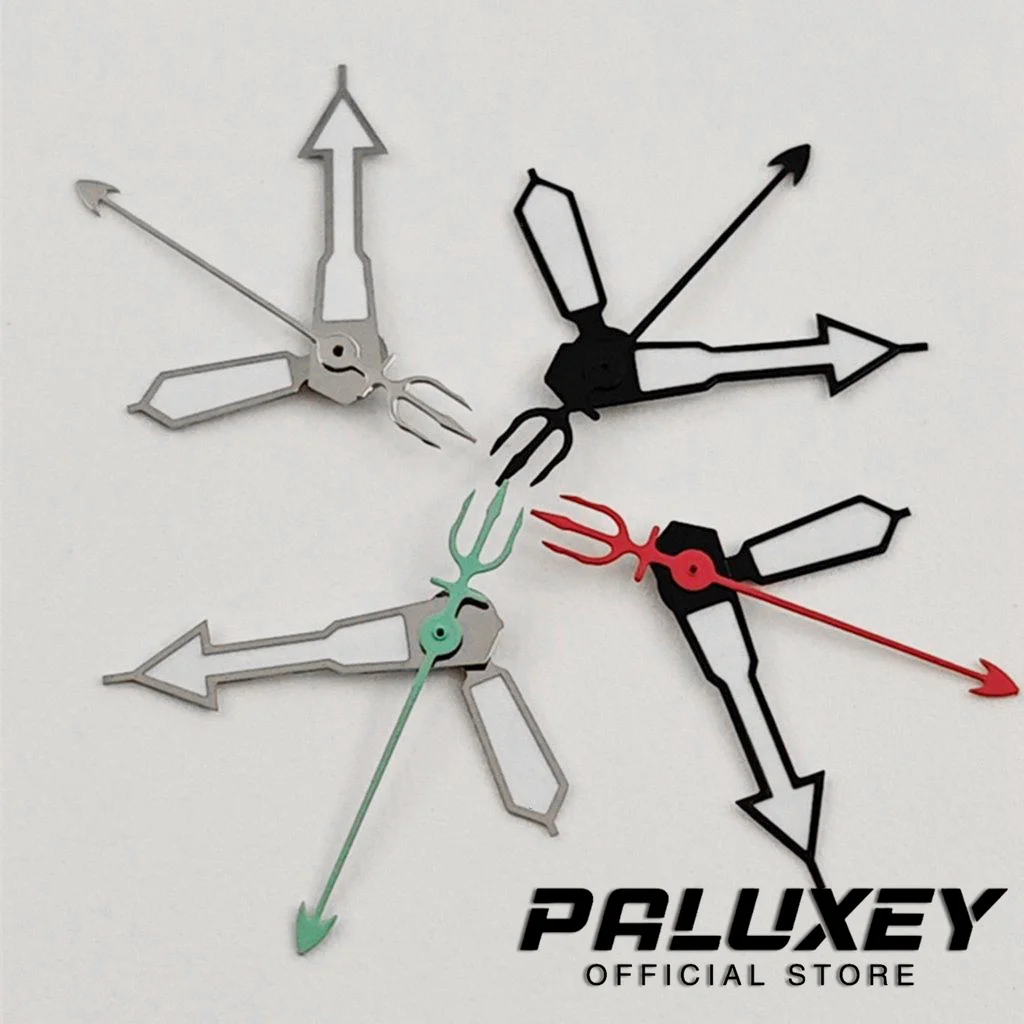 SKX007 Needle Watches Pointer Luminous Watches Pointers Trident Shaped Hands Parts for NH34 NH35 NH36 NH38  Movement Watch Hands - view 3