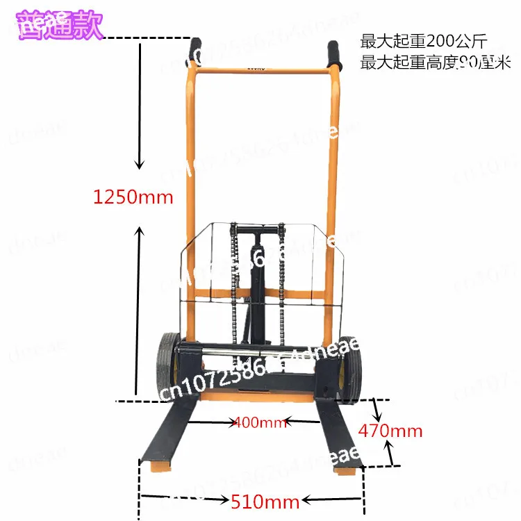 Manual Lift Truck Hydraulic Truck Loading and Unloading Forklift Lift Truck Miniature Stacker Small Hydraulic Light Cart