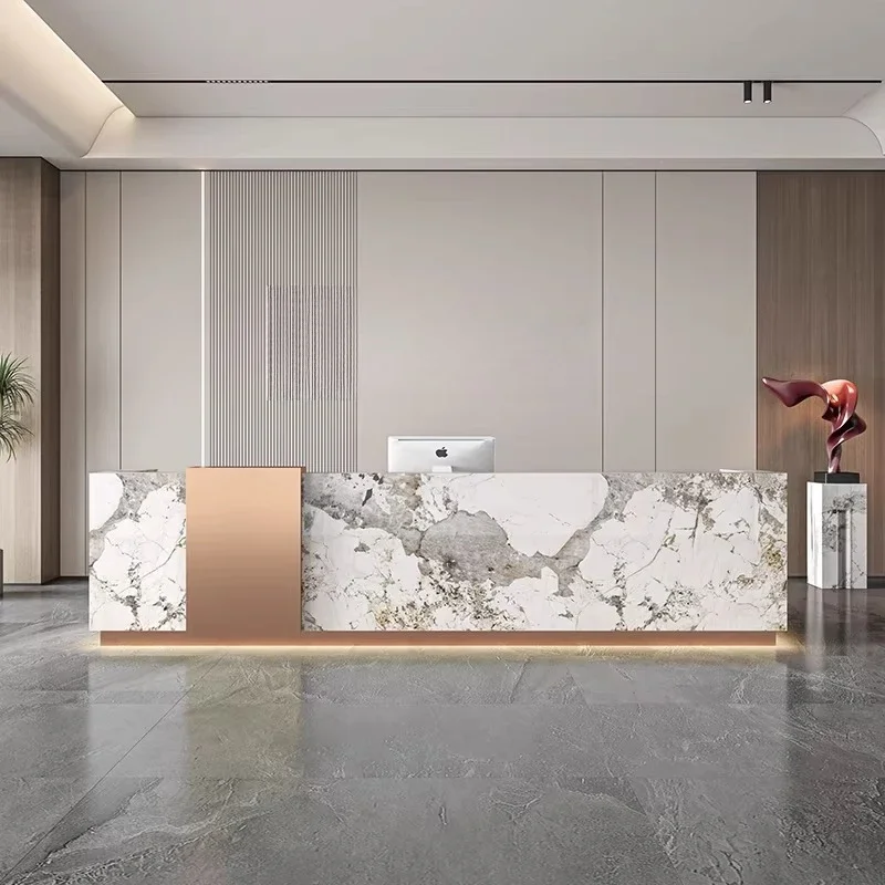 Cafe Counter Reception Desk Sales Shop Luxury Hairdresser Reception Desk Beauty Salon Modern Business Mesa De Centro Furniture