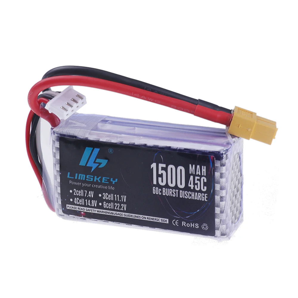 3S 11.1v 1500mAh LiPo Battery for Rc Car Helicopter Airplane 11.1 v Rechargeable Lipo Battery T/XT60/JST Plug For WLtoys V950