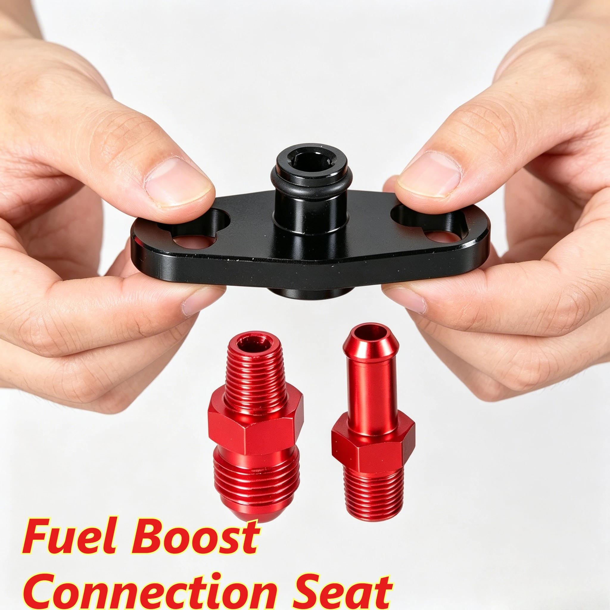 1Set Fuel Pressure Regulator Base Fuel Boost Valve Connection Seat Auto Modification Parts For Nissan Car Fuel Boost Connector