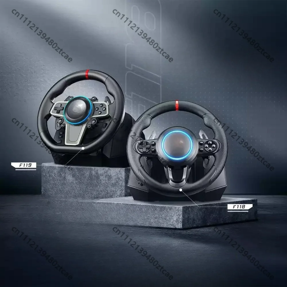 Hall Sensor Driving Simulator Steering Wheel Multi Platform Racing Game Controller Compatible With PC Game Consoles