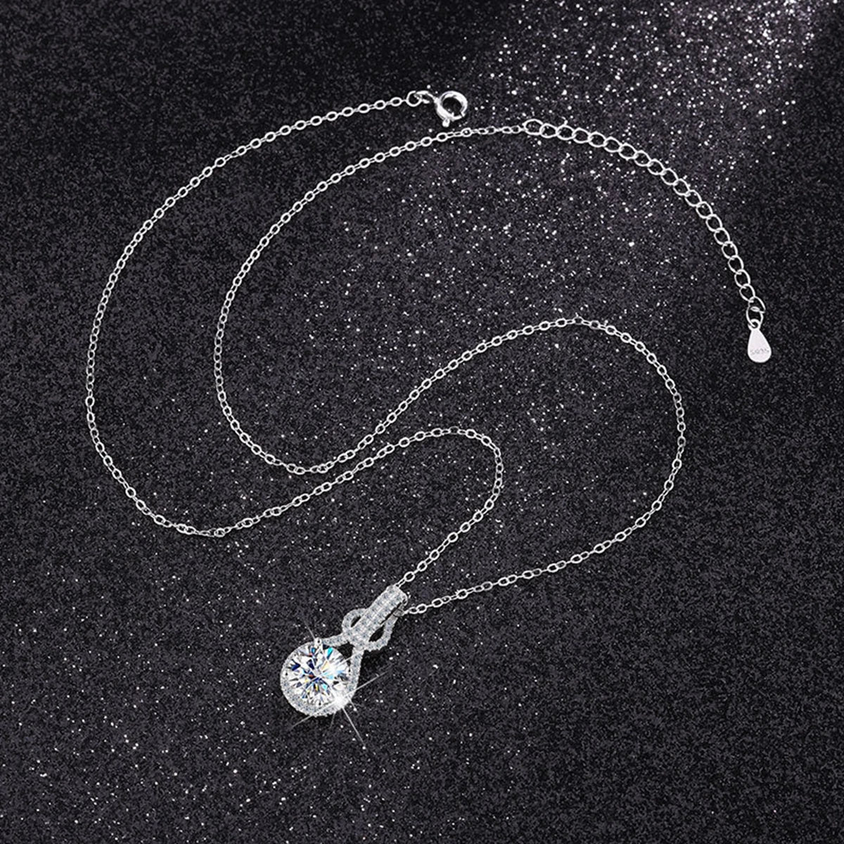 SONGYUN Brand Jewelry 925 Sterling Silver Necklace Moissanite Diamond Infinity Evening Women 18K Gold Plated SYT Patent Pendant