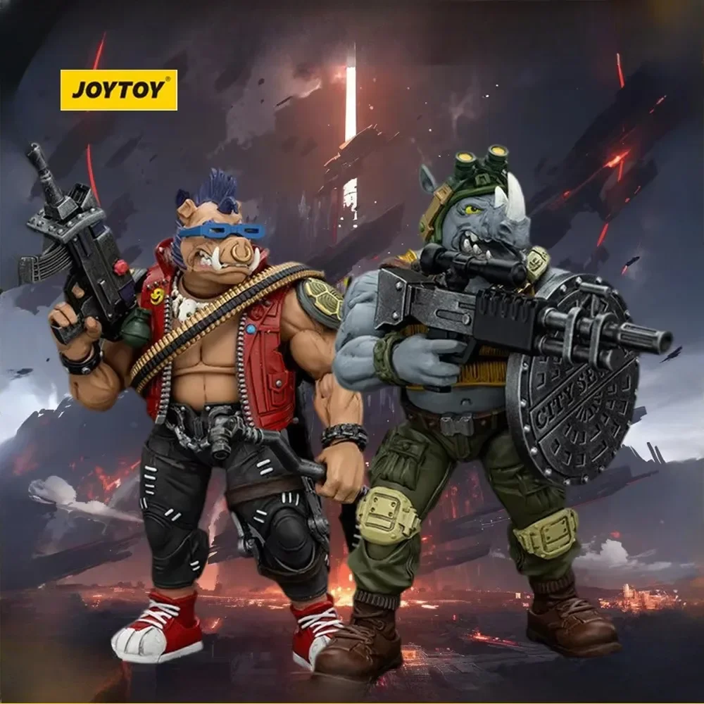 

[В наличии] JOYTOY 1/18 фигурка Beebop Rocksteady Joint подвижная аниме-фигурка модель подарок