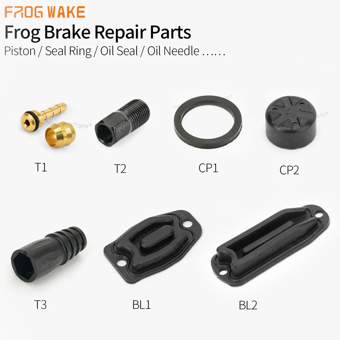 FROGWAKE FV4/FV2/FW900 الفرامل إصلاح جزء وسادة مطاطية/حلقة الفرجار المكبس النفط إبرة/رئيس الدراجة الملحقات #1