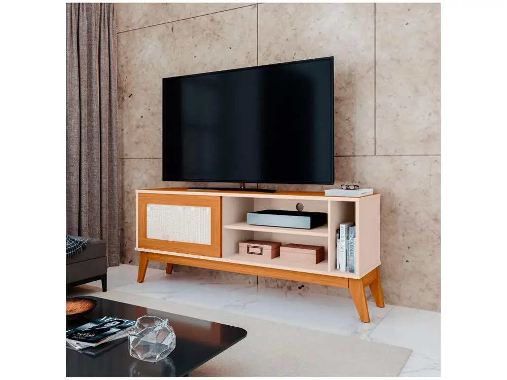 RACK CAYMAN PARA TV até 55", com 1 Porta - EDN Móveis