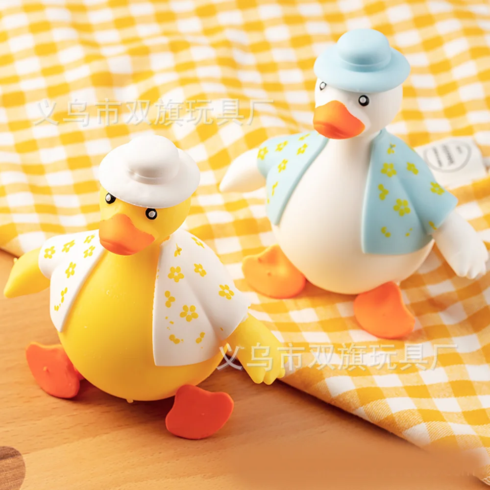 1pc Cute Dress Up Duck Soft Pinch Relieve Daily Stress and Tension Decompression Fidget Children Daily Relaxation Gift Cute Toy.