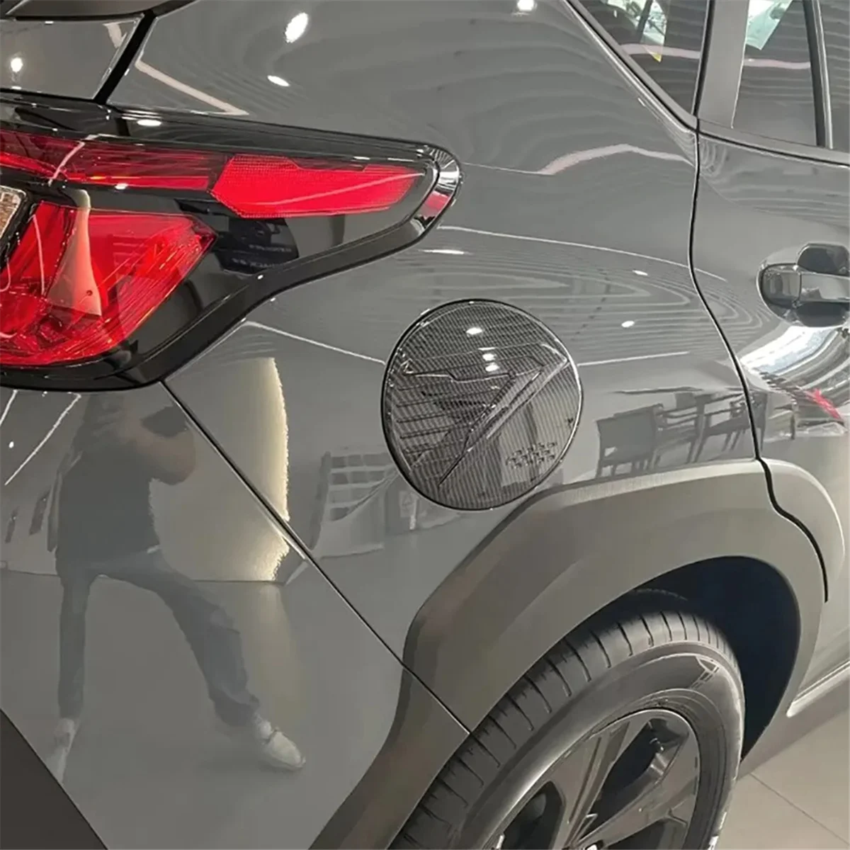 Klasyczny Pokrywa Wlewu Paliwa Samochodu Subaru Crosstrek 2023 2024, Nakładka na Korek Wlewu Paliwa, Akcesoria ABS Włókno Węglowe