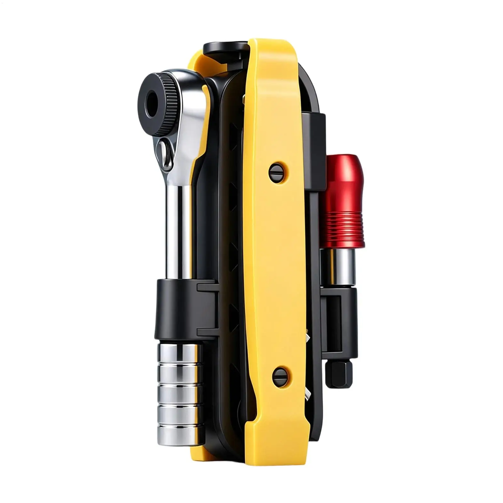 Bike Tool Kit Portable Ratchet Wrench Tire Levers With Bits Mountain Bike Tool Kit For Cycling Mountain Road Motorcycle Trail