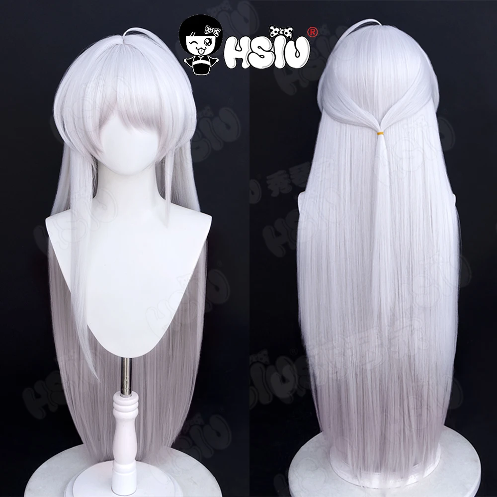 

Raiden Bosenmori Mei Cosplay Wig Fiber synthetic wig「HSIU 」White gradient gray pink long Wig Game Honkai Impact 3 cosplay Wig