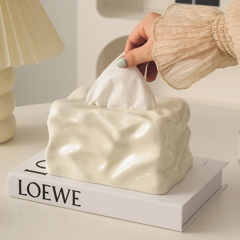 

Luxury Ceramic Tissue Box Elegant Creative Napkin Holder For Living Room Table Home For Couples And Women Perfect Birthday Gift
