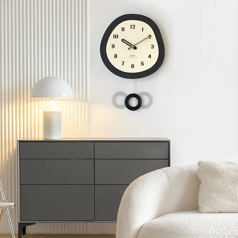 Wozoom house quasi-modern simple wall clock high sense swing art clock creative wall decoration clock for home office