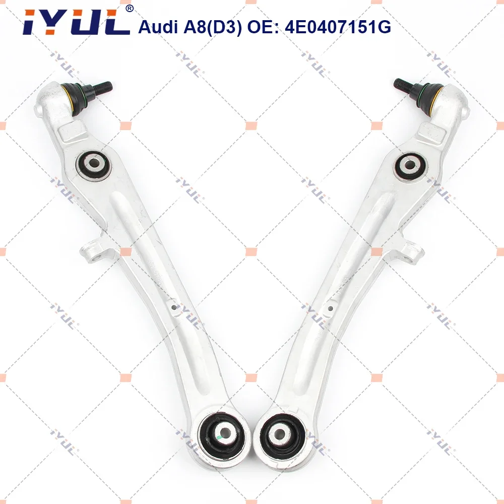 

Передняя Нижняя подвеска IYUL, прямой рычаг управления для Audi A8 D3 2002-2010 3,0 4WD 4E0407151G,4E0407151L