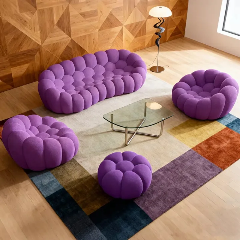 

Modern bubble sofa luxury fabric sofa, lazy combination sofa, high rebound foam comfortable furniture living room furniture