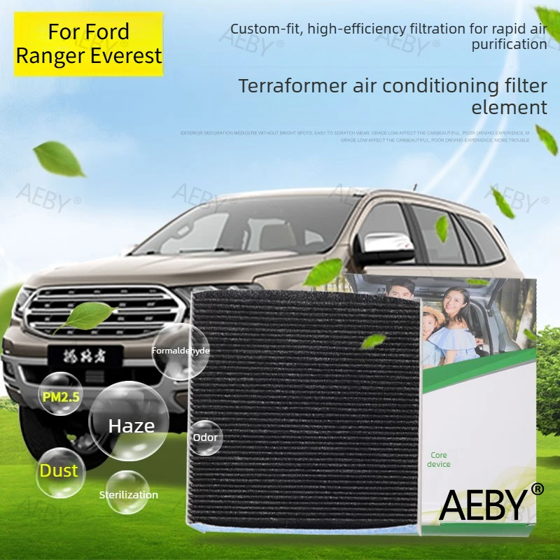 

For Ford Ranger Everest 2015-2021 air filter activated carbon，air filter air conditioner,dust-proof,Car interior accessories