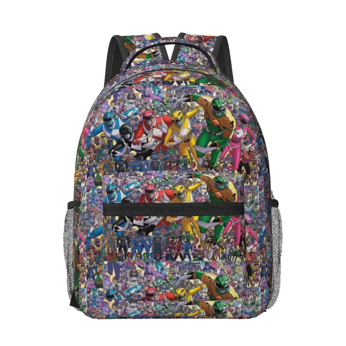 

Mighty Morphin Power Ranger Woman Backpacks Boys Girls Bookbag Students School Bags Portability Laptop Rucksack Shoulder Bag
