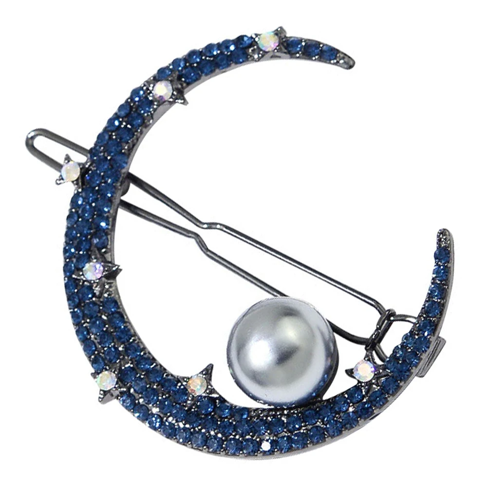 

1pc Rhinestone Studded Barrette Women Metal Clip Stylish Hairpin Decorative Hair Clip For Girls All-Match Hair Styling Accessory