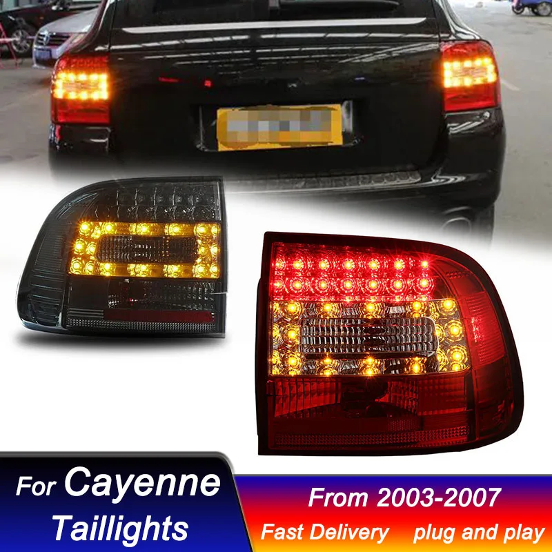 Car Taillights For Porsche Cayenne 955 2003-2007 to new Style led Rear LED DRL Turn Signal Lamp Assembly Brake Reverse Fog