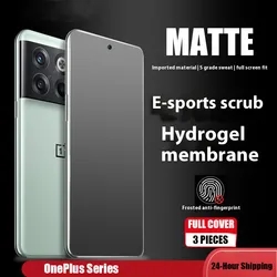 3PCS Matte Hydrogel Film on the Screen Protector For OnePLus 12 8T 9 10 11 Pro Full Cover TPU Protector For OnePLus Nord 2 3 4