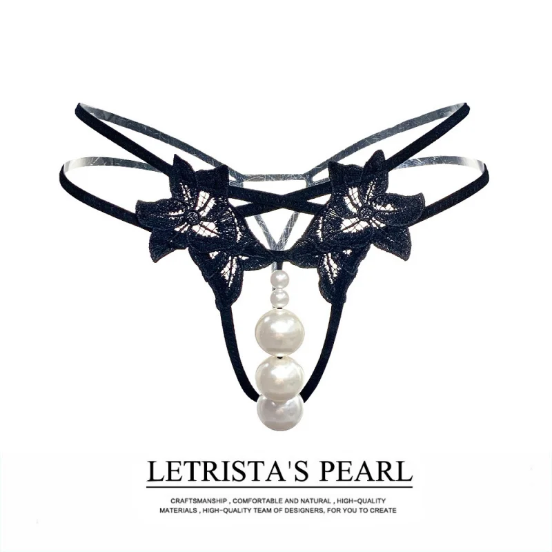 Celana Dalam Mutiara Erotis Wanita Manik-manik Pijat Mutiara Thongs Ukuran Besar Seduction T-Pants Wanita Erotis Seks Celana Dalam Terbuka