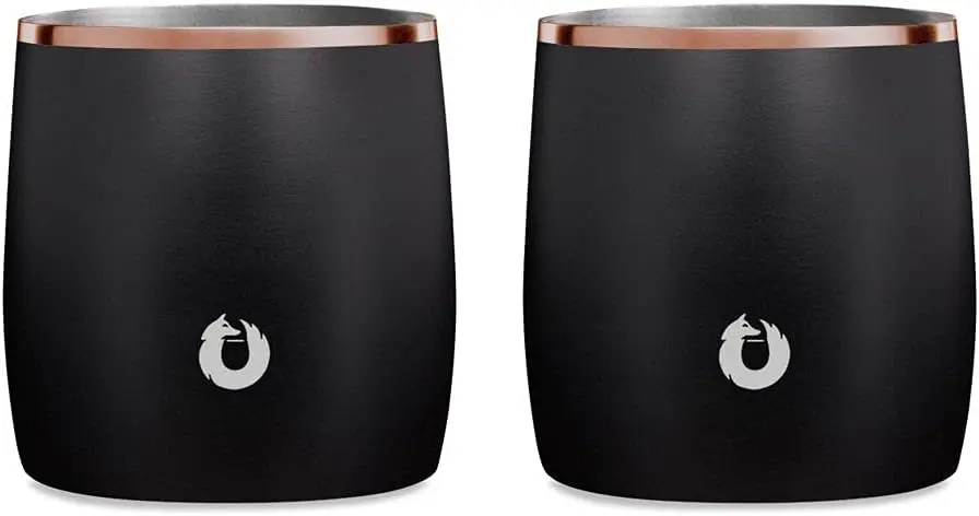 

Набор из 2-х стаканов для виски из нержавеющей стали с вакуумной изоляцией, стаканы для олд фэшн и лоубол, для домашнего барменства