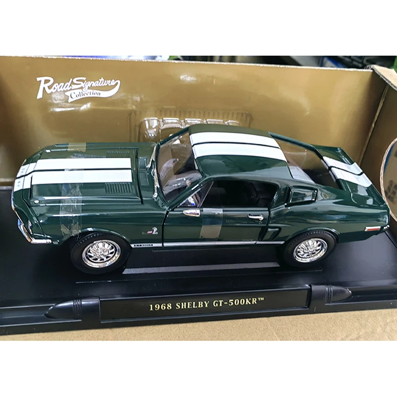 Diecast Alloy 1/18 Scale Ford 1968 SHELBY GT-500KR Cars Model Adult Toys Classics Gifts Collection Ornaments Static Display