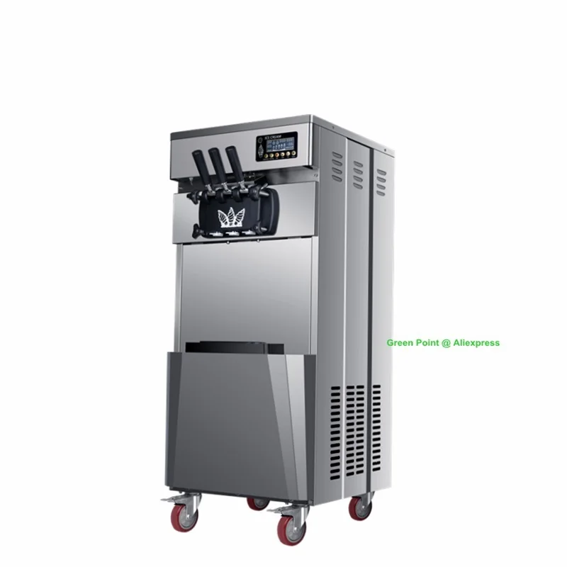 A360 High Quality Automatic 2600W Mini Commercial Soft Serve Ice Cream Machine With LCD Display AC220V DIY Child Handmade Making