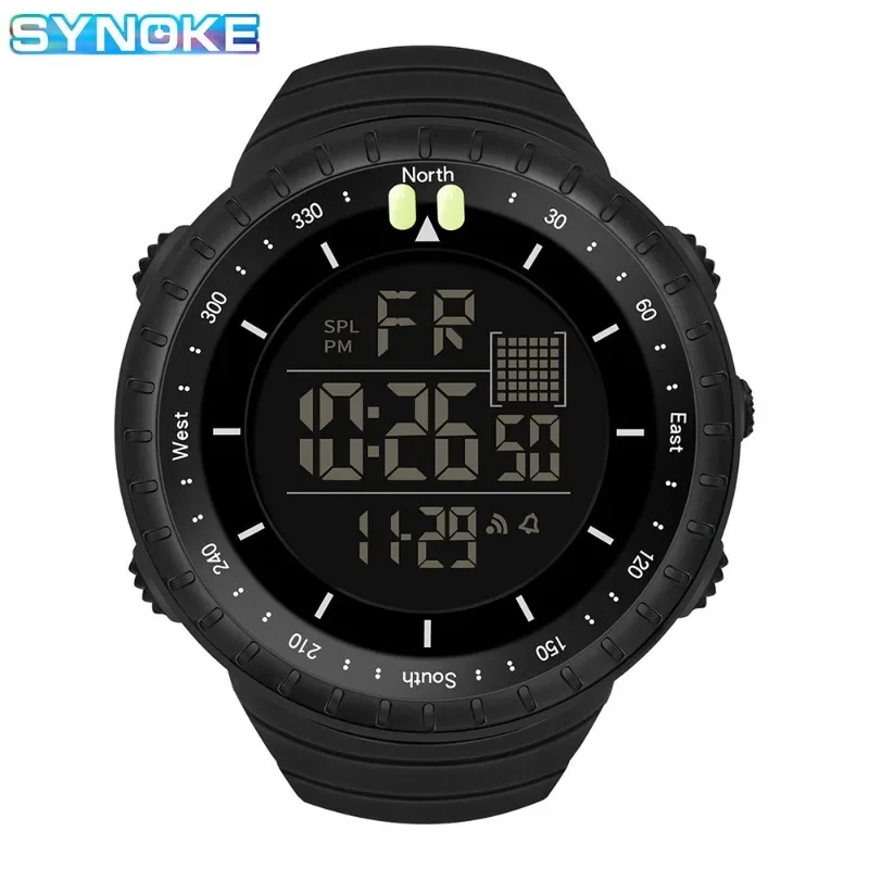 Men\'s Watch Sports Digital Watches for Man Big Dial Luminous Waterproof Alarm Clock Multifunction Military Electronic Wristwatch