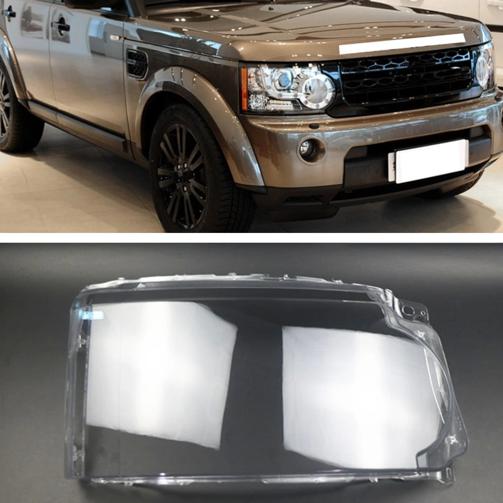 

1pcs Headlight Lens Cover For Land Rover Discovery 4 LR4 2010-2013 Clear Headlamp Shell Front Head Light Lamp Cap Case Lampshade