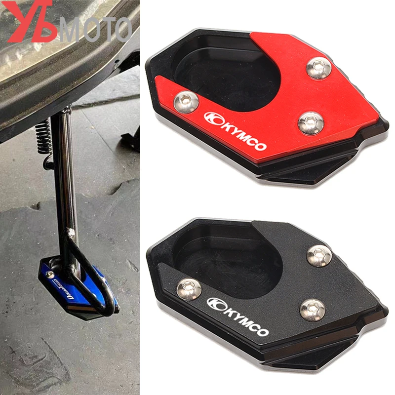 For KYMCO Downtown 200i 300i 350i 300 Xciting 250 400 side Stand Enlarge Pad Motorcycle Accessories Kickstand Extension Plate