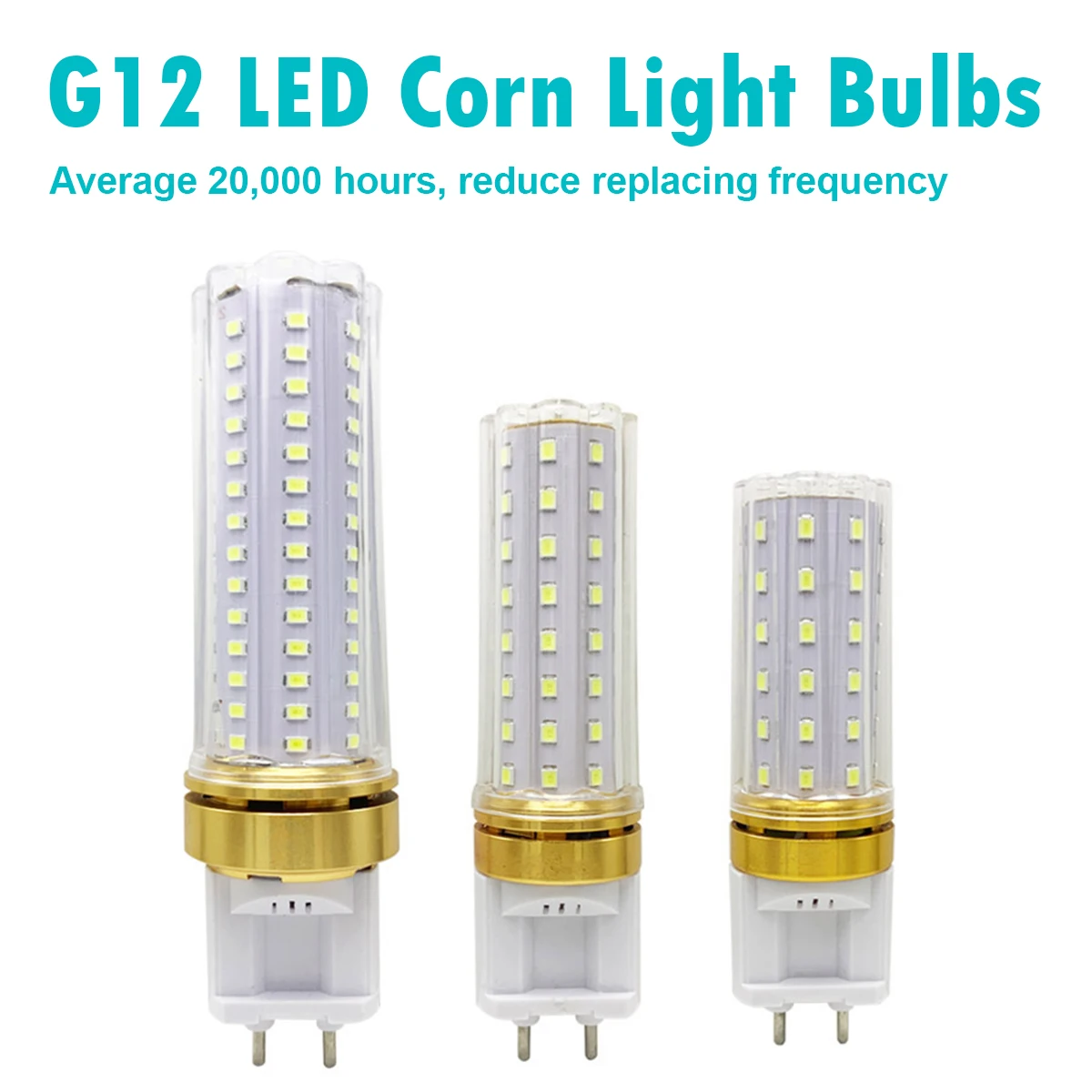G12 Led Corn Light Bulbs Bulb 12W Warm White 10W 15W 20W Cool Neutral 220V 240V 85-265V Pc Cover Shell 360 Beam Lampada Smd2835