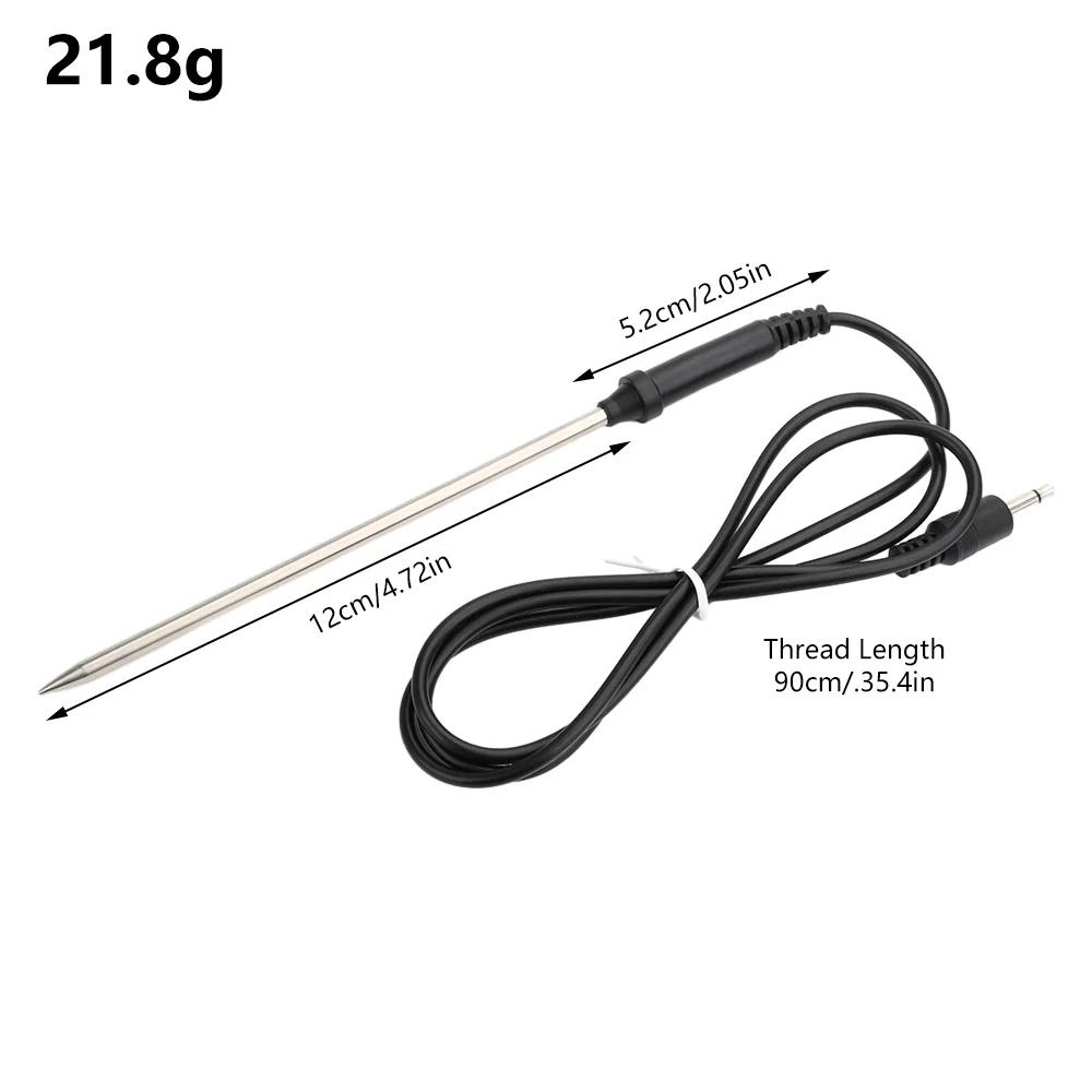 1Pcs Food Meat Thermometer Probe Stainless Steel Waterproof Thermometer Probe Replacement Thermopro Thermometer Accessory