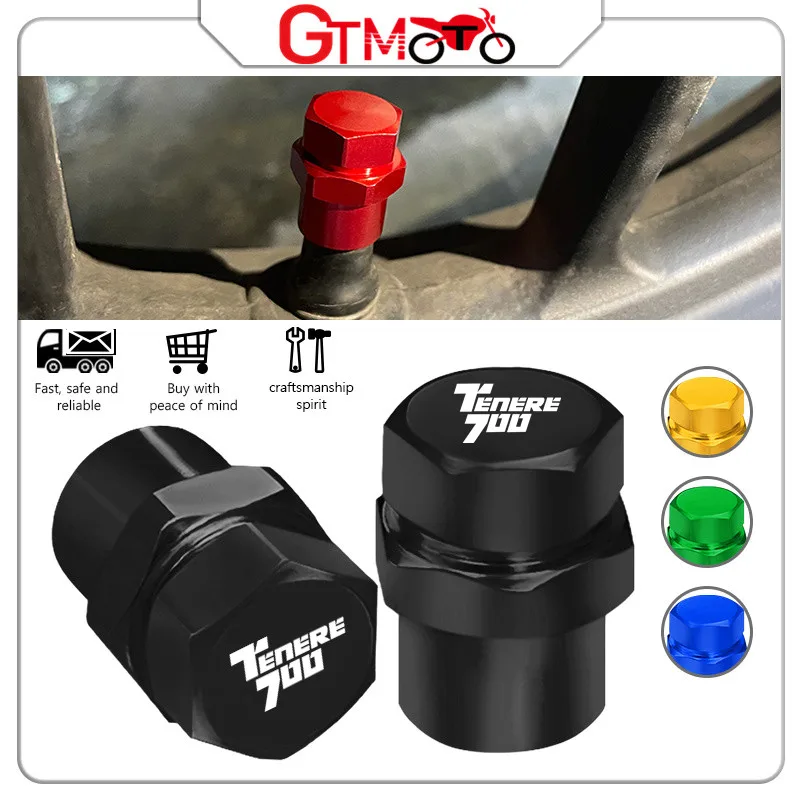 

For YAMAHA Tenere700 Motorcycle Accessories CNC Aluminum Wheel Tire Valve Caps Airtight Covers tenere 700