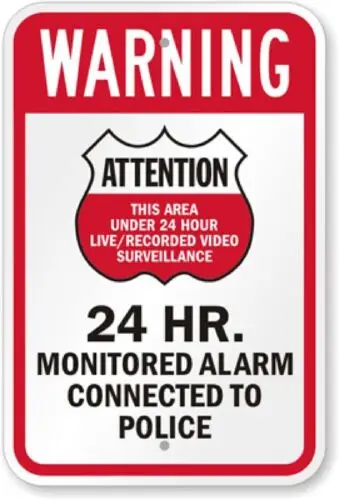 24 Hour Video Surveillance Aluminum Weatherproof 12