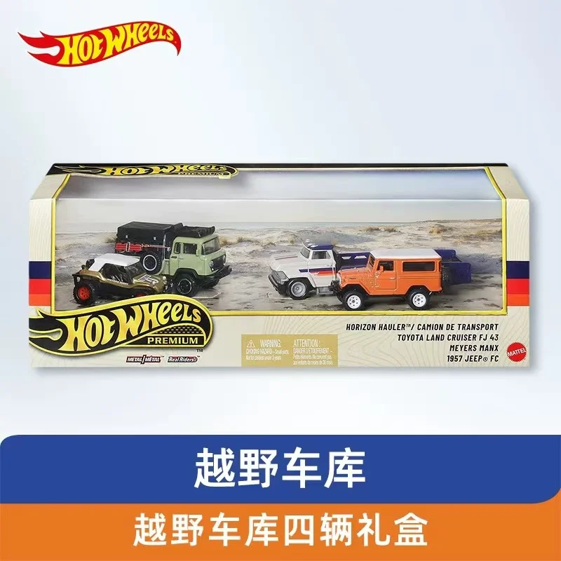 Original Hot Wheels Premium Car Toys for Boys 1/64 Diecast Toyota Land Cruiser Horizon Terror Camino Transport Jeep Model Gift