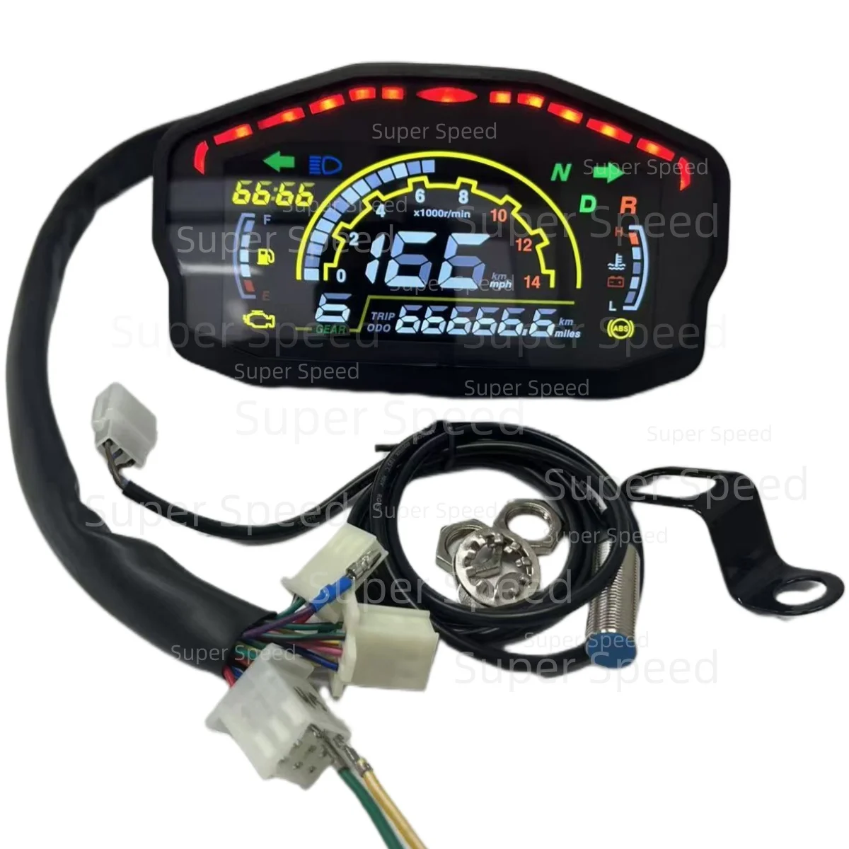 Panel For Ducati For Honda Kawasaki Motorcycle Digital Odometer Speed meter LED Tachometer Assy