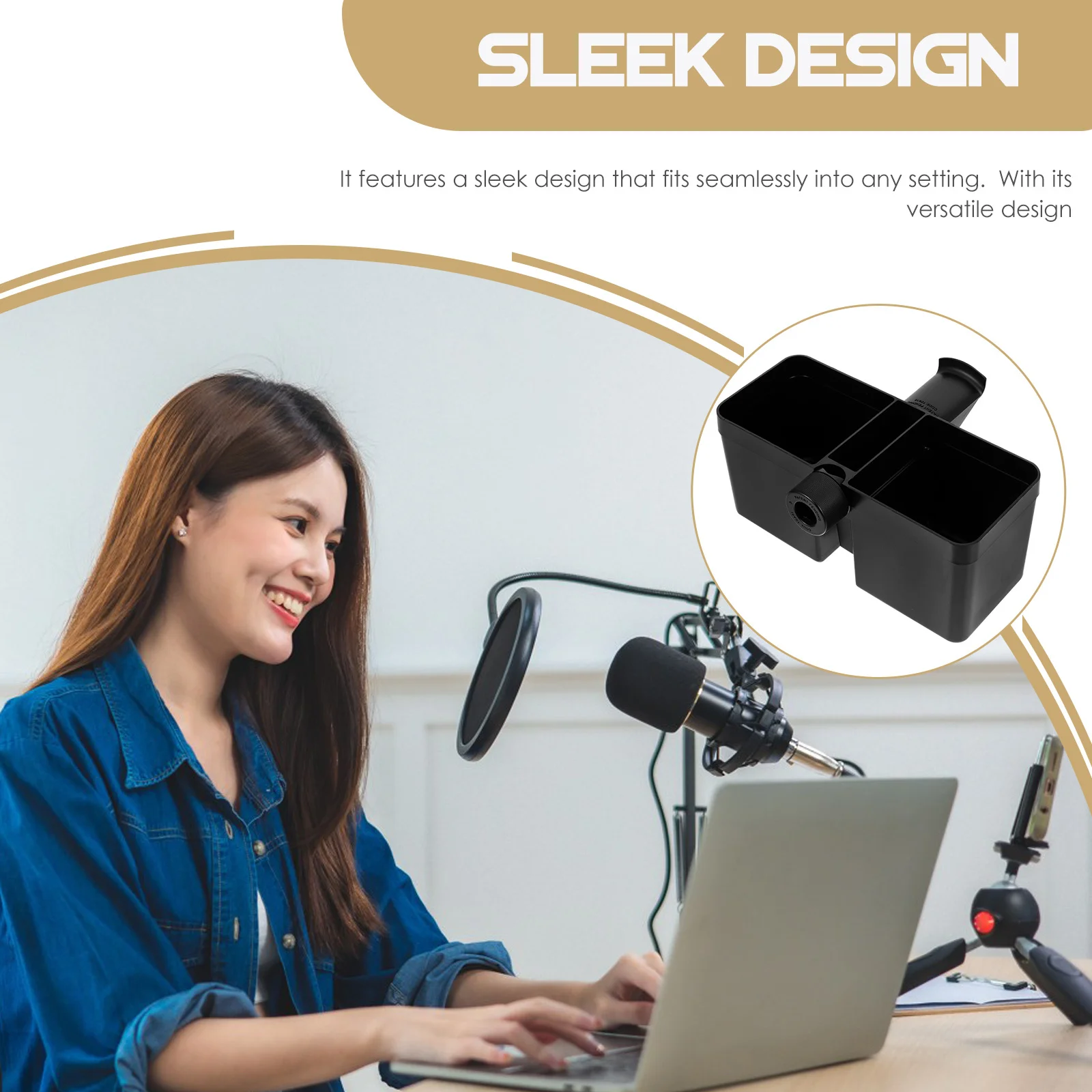 

Water Cup Holder For Mic Stand Microphone Stand Tube Mount Headset Hanger Live Streaming Drink Organizer Clamp Tray Bottle