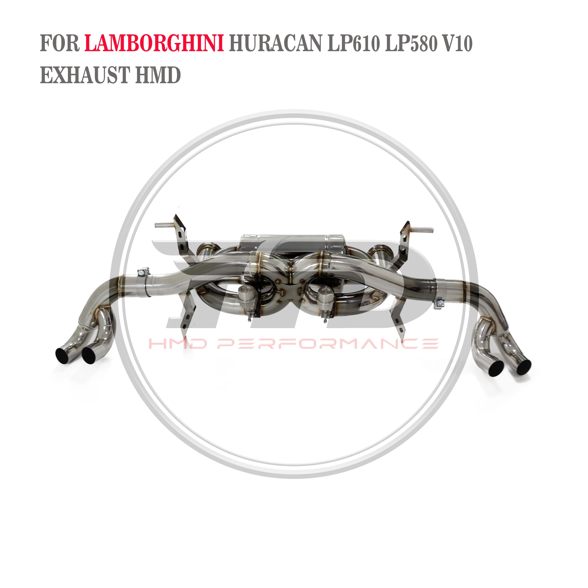 

HMD Stainless Steel Exhaust System Performance Catback for Lamborghini Huracan LP580 LP610 V10 5.2L Valve Muffler