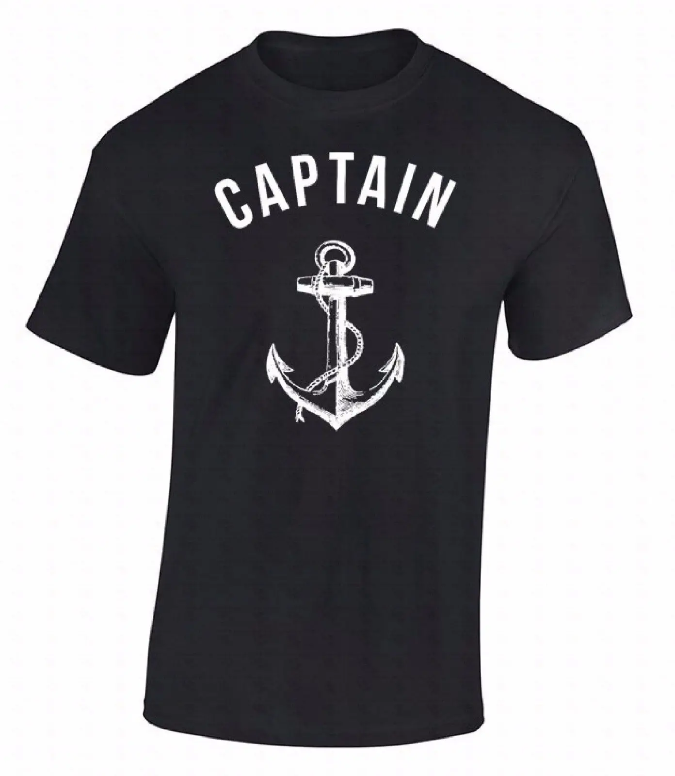 

High Quality Men T-shirt Captain Anchor Skull Nautical Sea Sailor Ship Marine Fashion Cool Gift Marines Shirt