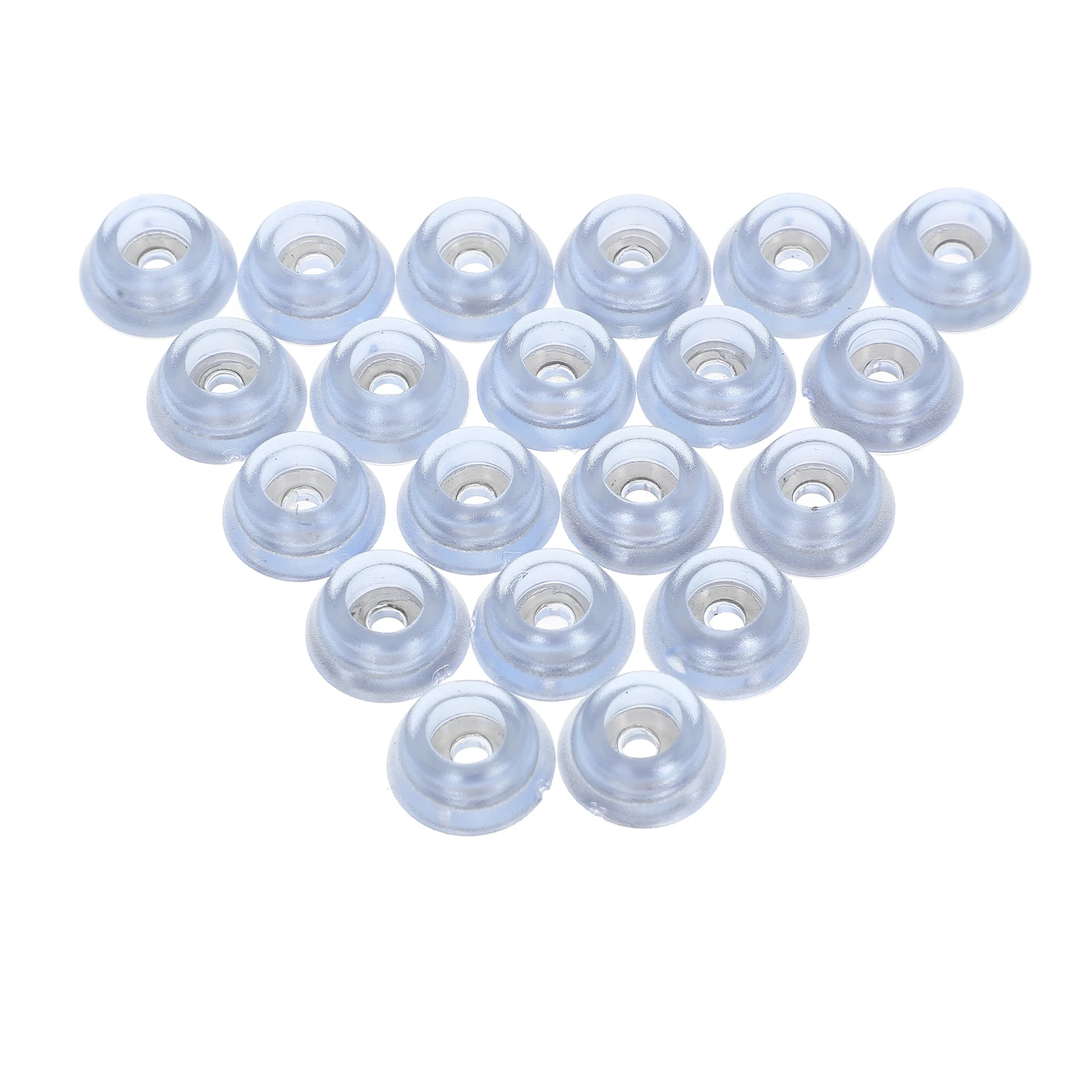

20pcs Anti Slip Furniture Pads Clear Round Rubber Feet For Table Chair Leg Floor Protectors Hardwood Home Office Restaurant Use